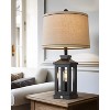 Itopfox Retro Farmhouse Black Table Lamp for Living Room Bedroom Nightstand Touch Control with USB C+A Ports and Dual Light Sources - 3 of 4