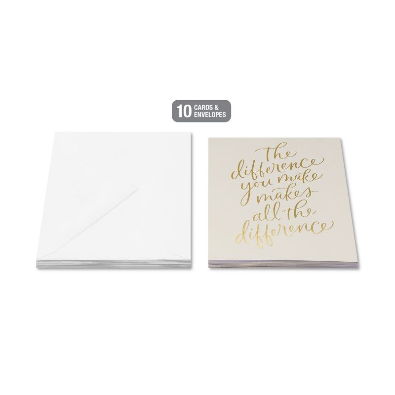 10ct Blank Graduation Cards The Difference You Make, 2 of 4