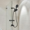 Cobbe 7 Settings Dual Shower Head and Tub Spout Shower Combo Kit with 59-Inch Hose 3-Handle Shower System Matte Black - 3 of 4
