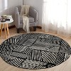 World Rug Gallery Contemporary Boho Stripes Area Rug - 2 of 4