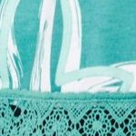 teal floral