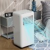 10000 BTU Portable Air Conditioner,3-in-1ACUnit with DehumidifierFan for RoomsUp to 450 Sq.Ft,51dB Ultra Quiet,Remote Control, 24-Hour Timer, White - 3 of 4