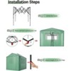 Coucheta Portable Pop-Up Greenhouse Collection - with PE Cover, Zippered Doors & Mesh Windows for All Seasons, Multiple Sizes - 4 of 4