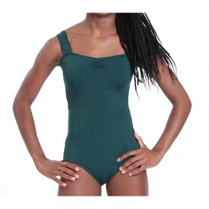 Girl Pinch Front Wide Strap Princess Leotard - Motionwear - 1 of 2