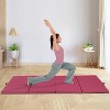 BestMassage 4-Panel Folding Gym Exercise Mat  2" Thick  PU Leather Tumbling Mat - 2 of 4