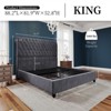 AMERLIFE Upholstered Platform Bed with 52.8'' Tall Sleigh Headboard - 2 of 4