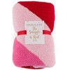 Shiraleah Pink and Red Super Soft Rowan Chevron Throw - 4 of 4
