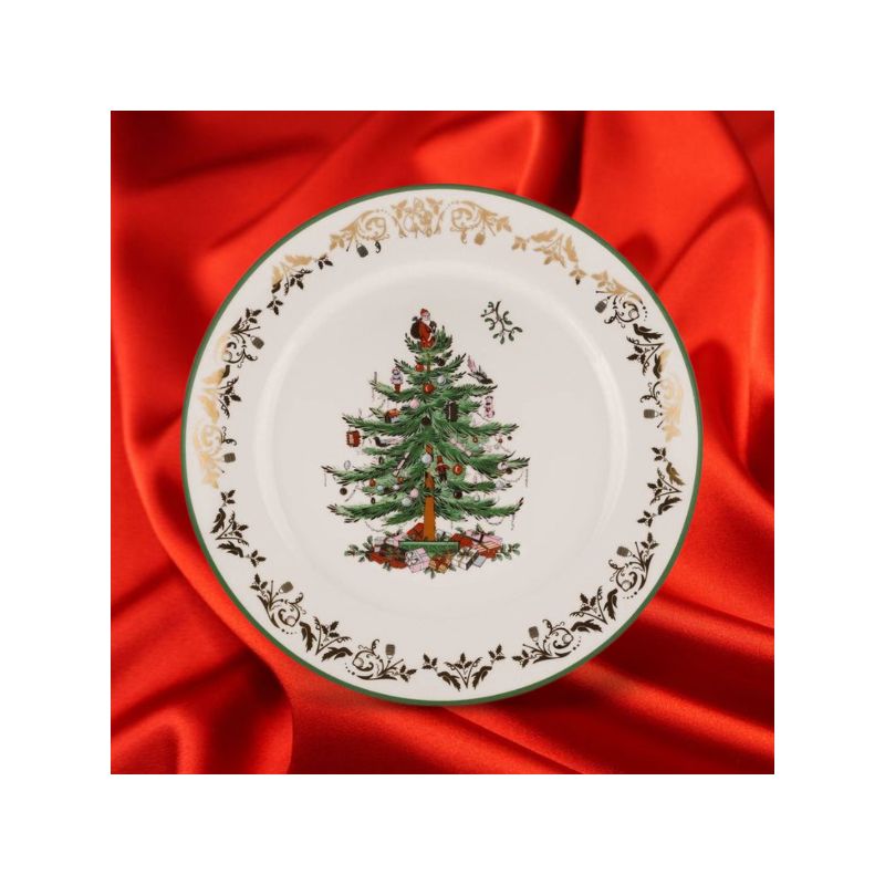 Spode Christmas Tree Gold Collection Round Platter - 12 Inch, 5 of 6