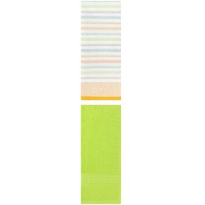 REGALWOVEN Striped Pattern Cotton Bathroom Hand Towel for Face Hair 13" x 30"/13" x 27" 2 Packs - 1 of 4