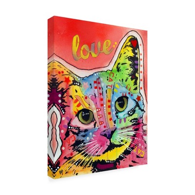 Trademark Fine Art -Dean Russo 'Tilt Cat Love' Canvas Art