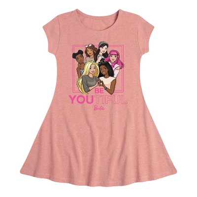 Girls' - Barbie - BeYOUtiful Fit & Flair Cap Sleeve Dress