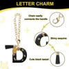 Unique Bargains Resin Lightweight Decorative Tassel Keychain Handle Charm Black with Gold Foil 1 Pc - 3 of 4
