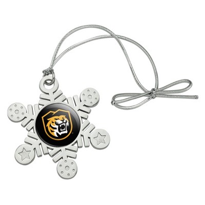 Colorado College Primary Logo Metal Snowflake Christmas Tree Holiday Ornament