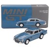 Aston Martin DB5 Sierra Blue Metallic Limited Edition 1/64 Diecast Model Car by Mini GT - 4 of 4