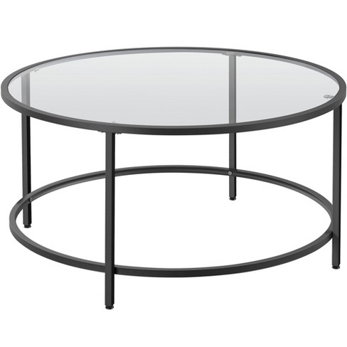 Target round glass store coffee table