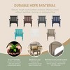 WestinTrends Malibu 5-Piece HDPE Outdoor Patio Chair and Round Table Dining Set - 4 of 4