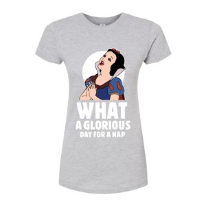 Women's - Disney - What A Glorious Day for a Nap Fitted Graphic T-Shirt - 1 of 3