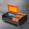 VEVOR 40W Desktop CO2 Laser Engraver, 12 x 8 in, 11.8 IPS Laser Cutter Machine with Water-Cooled Laser Tube, Compatible with CorelDRAW, Orange - 2 of 4