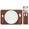 Juvale Felt Table Placemats Set of 8 for Dining Table and Kitchen Decor with Drink Coasters and Cutlery Pouches - 24 Pieces - 3 of 4