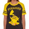 Seven Times Six Pokemon Pajama Women's Varsity Raglan Sleep Shirt V-Neck Nightgown - 3 of 4