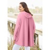 Woman Within Plus Size Pleat-Back Swing Hoodie Sweatshirt - 3 of 4