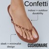 CUSHIONAIRE Confetti Women’s Studded Flip Flop Sandal – Slip-On Thong with Memory Foam & Stylish Rivet Strap - 2 of 4