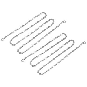 Unique Bargains Iron Flat Handbag Accessories Purse Chain Strap with Buckles 2 Pcs - 1 of 3