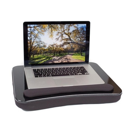 Bamboo Lap Desk with Powerbank and Charging Cable Brown/Black - Threshold™