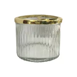Kaiwah Glass Plated Steel Toothbrush Holder Metallic Gold - Nu Steel