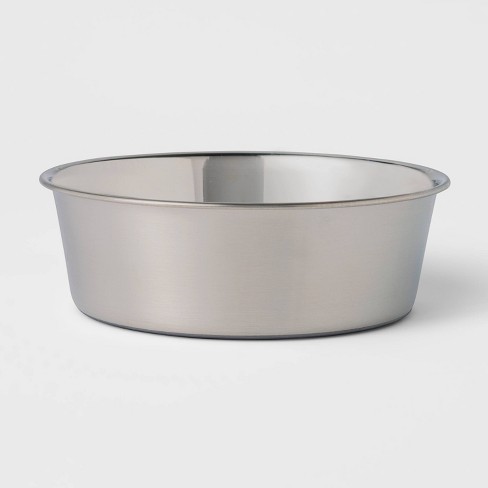 Tin store dog bowl