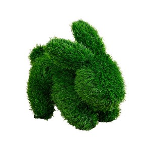 Nearly Natural 13-in UV Resistant Artificial Grass Garden Plush Topiary Bunny Rabbit (Indoor/Outdoor) - 1 of 1
