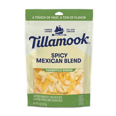Tillamook Farmstyle Spicy Mexican Blend Shredded Cheese - 8oz