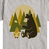 Boys' - Instant Message - Bear Roasting Marshmallows Short Sleeve Graphic T-Shirt - 2 of 4