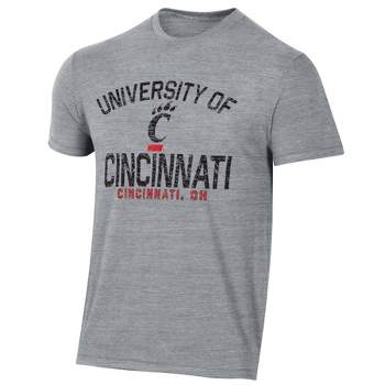NCAA Cincinnati Bearcats Men's Gray Tri-Blend T-Shirt