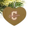 College of Charleston Secondary Heart Love Wood Christmas Tree Holiday Ornament - 2 of 3