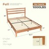 Lyngins Solid Wood Platform Bed Frame, Industrial Beds with Headboard, Storage Bed with 12" Under-Bed Space, Noise-Free Bed Frame for Bedroom - 2 of 4