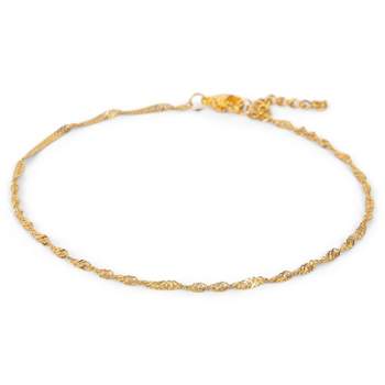 Ethic Goods Anklet: Twist Chain | GOLD PLATED