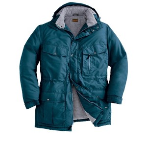 Boulder Creek by KingSize Men's Big & Tall Fleece-Lined Parka With Detachable Hood And 6 Pockets - 1 of 4
