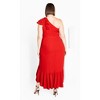 Women's Plus Size Izabela Maxi Dress - tango red | CITY CHIC - 3 of 4