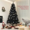 7.5ft Unlit Artificial Black Christmas Tree, Holiday D¹Ècor with 1346 Branch Tips - 4 of 4