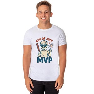 Men's 4th of July MVP Fireworks Independence Day Patriotic Funny T-Shirt - 1 of 4