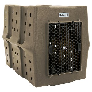Dakota 283 Canine Rough and Tough Economy Pet Kennel, Heavy Duty Crate for Dogs and Cats with Ventilation Holes, X-Large, Coyote Granite - 1 of 4