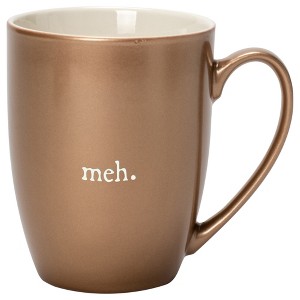 Elanze Designs Meh. Bronze 10 ounce New Bone China Coffee Cup Mug - 1 of 4