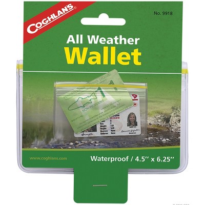 Coghlan's All-Weather Wallet, Waterproof Protection with Zip Lock Closure