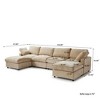 Cloud Couch Modular Sectional Sofa, 134" U Shaped Couch For Livingroom, Oversized Convertible Wide Seater With 2 Ottomans Living Room Set,Khkai - 4 of 4