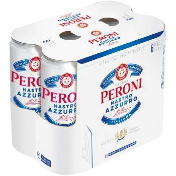 Peroni Nastro Azzurro Beer - 6pk/11.2 fl oz Slim Cans