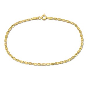 EVERLY JEWELRY | 10K Yellow Gold 2mm Valentino Star Bracelet, 9 inch - 1 of 4