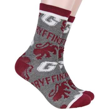 Harry Potter Gryffindor House Mid-Calf Women's Crew Socks Grey