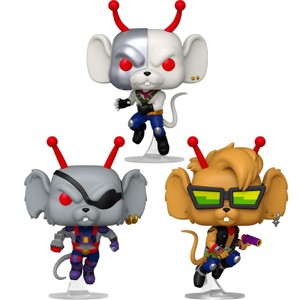 Funko Pop! Animation: Biker Mice from Mars Vinnie , Modo and Throttle - Collectable Vinyl Figures - 1 of 4