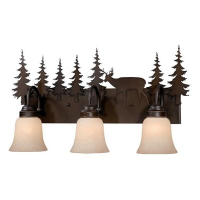 Vaxcel Bryce 3 - Light Vanity in  Burnished Bronze
